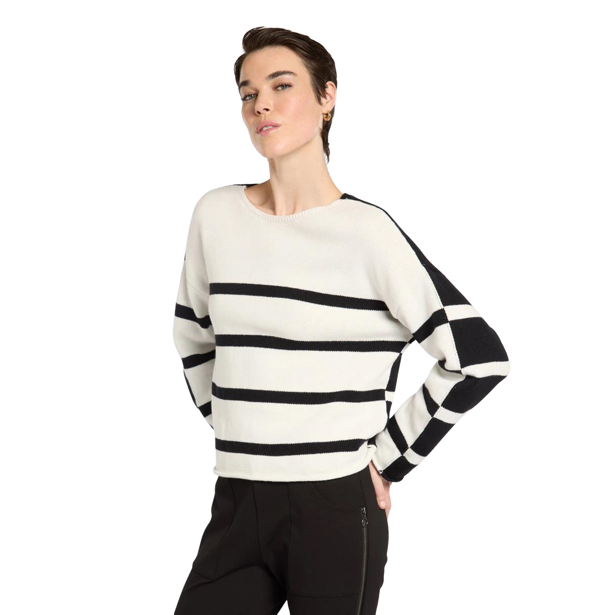 Marco Polo Reversible Stripe Knit Jersey